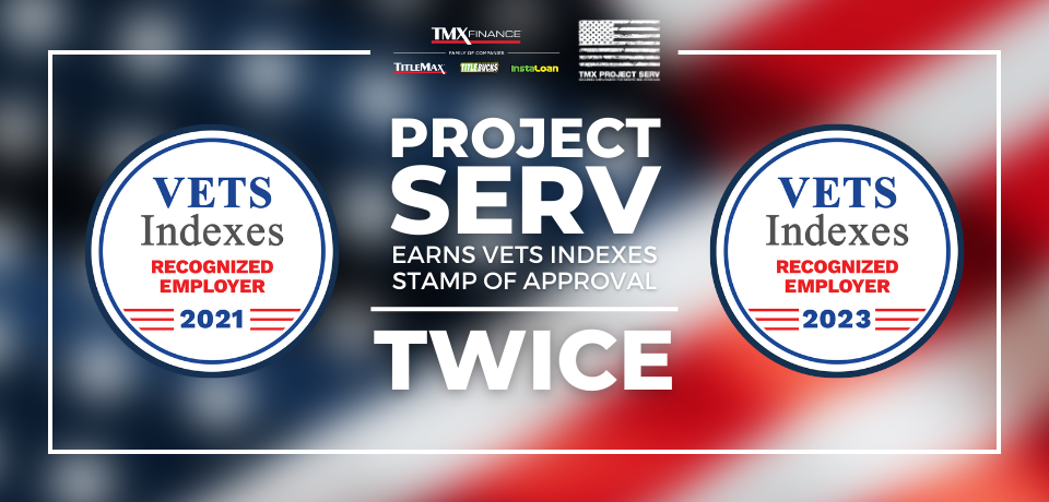 The TMX Finance® Family of Companies Honored Again as a VETS Indexes Recognized Employer