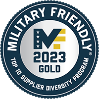 2023 Military Friendly Top 10 Supplier Diversity Program Award