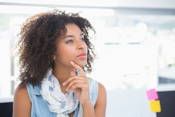 Woman interviewing