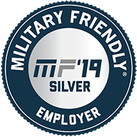 military friendly 2019 gold award badge